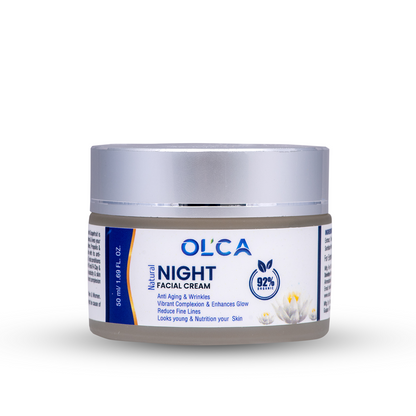 Natural Anti-Aging Facial Night Cream | Looks young & Nutrition your Skin & Reduce Fine Lines | 50 ml