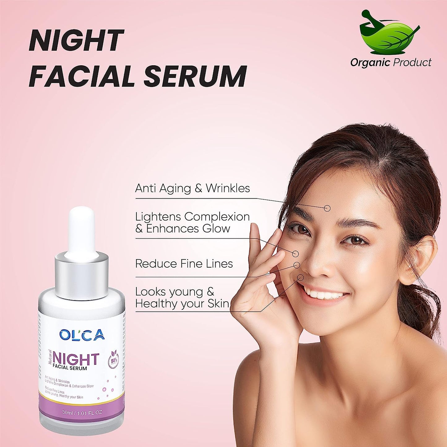 Combo for Tuff & Old Skin Care | Anti Aging Night Serum & Charcoal Face Wash
