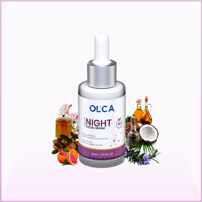 Natural Anti-Aging Facial Night Serum | Enhances Glow & Reduce Fine Lines | 30 ml
