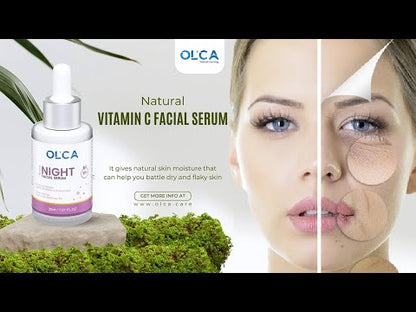 Natural Anti-Aging Facial Night Serum | Enhances Glow & Reduce Fine Lines | 30 ml
